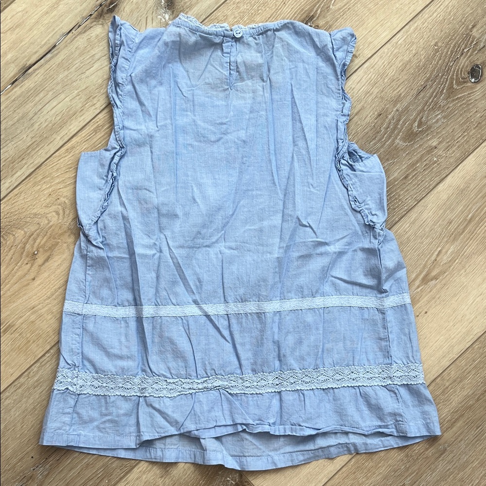 💚BUY 3 for $15💚 💚 GAP Light Blue Kids Blouse - Picture 3 of 4